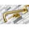 Kingston Brass KS6027CML Wall Mount Tub Faucet, Brushed Brass KS6027CML - alternate 4